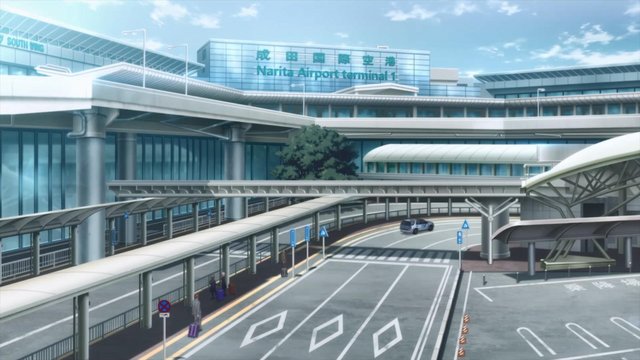 International airport departure hall